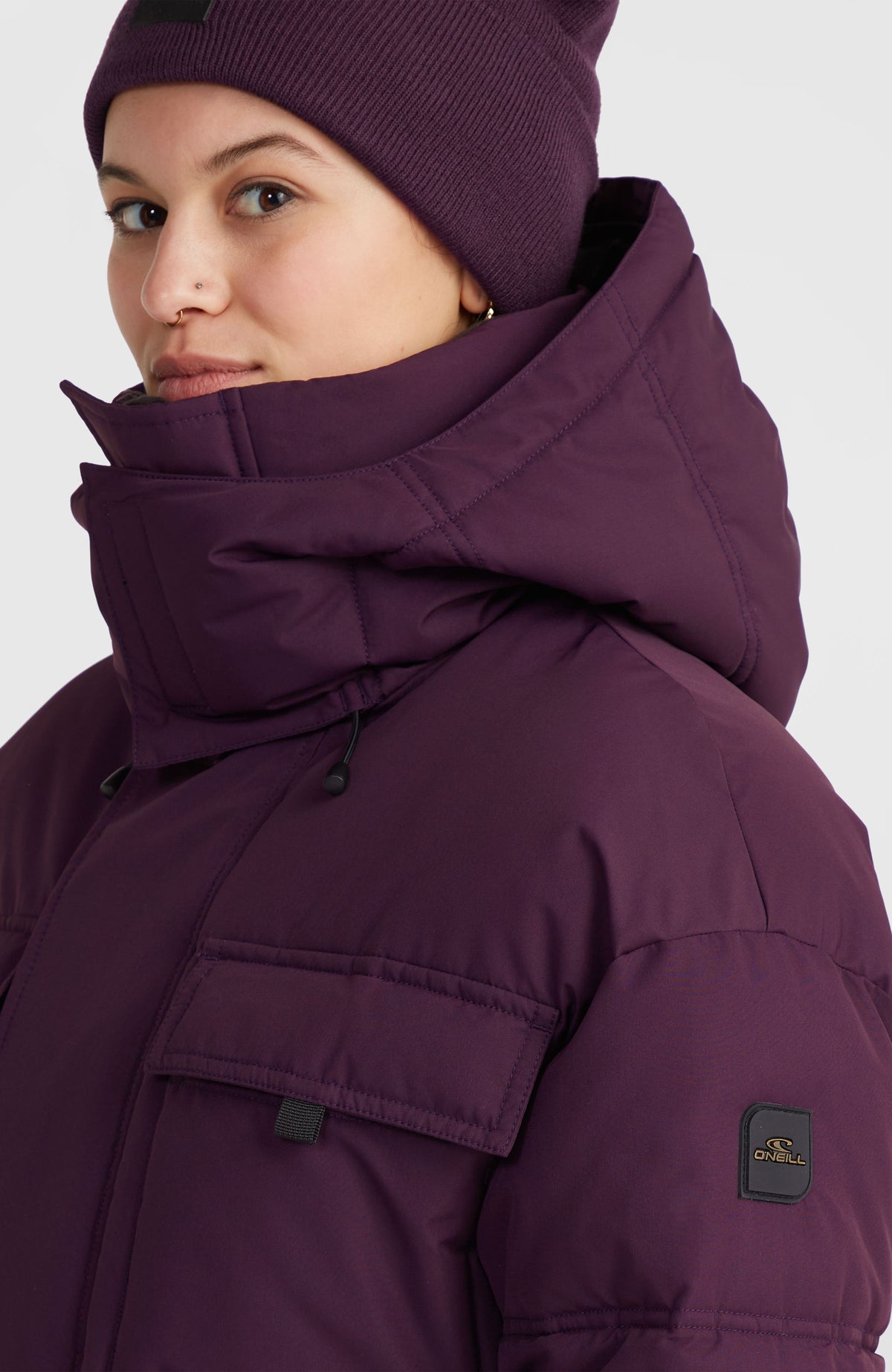 Z.E.N. Hybrid-Skijacke | Aubergine