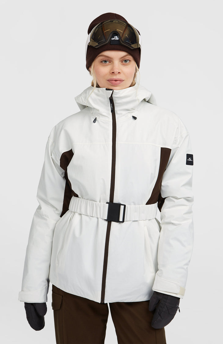 FWC'Cruz Hybrid-Skijacke mit Gürtel | Snow White Colour Block
