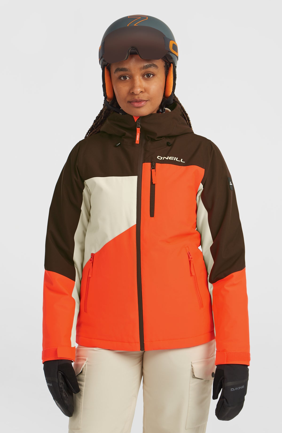 FWC'Cruz Triple Skijacke | Coffee Bean Colour Block