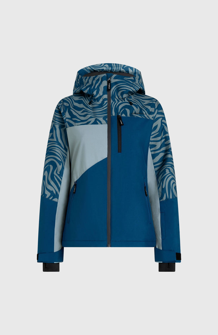 FWC'Cruz Triple Skijacke | Blue Swirl Zebra