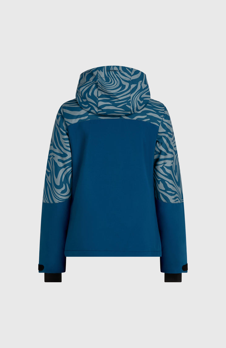 FWC'Cruz Triple Skijacke | Blue Swirl Zebra