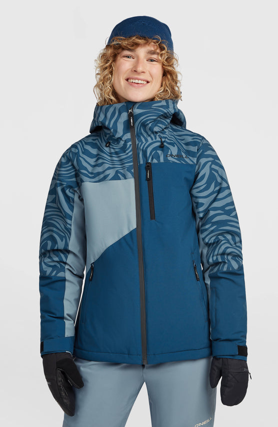 FWC'Cruz Triple Skijacke | Blue Swirl Zebra