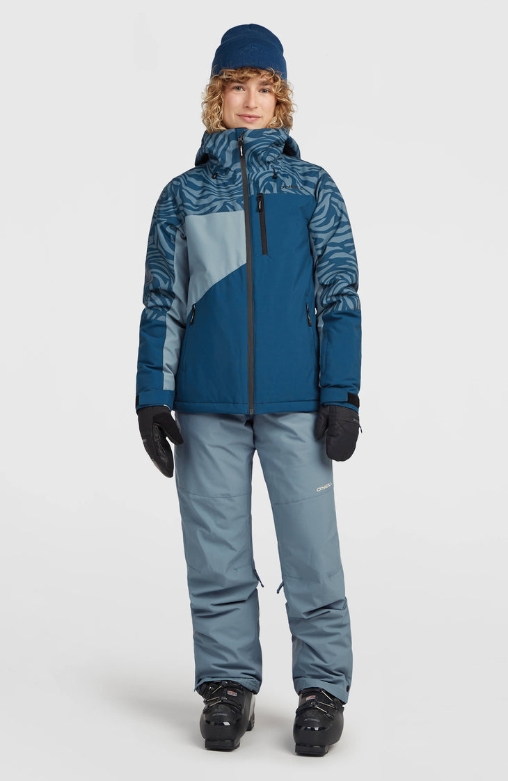 FWC'Cruz Triple Skijacke | Blue Swirl Zebra