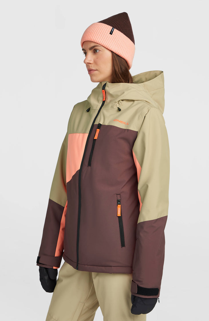 FWC'Cruz Triple Skijacke | Olive Blush Colour Block
