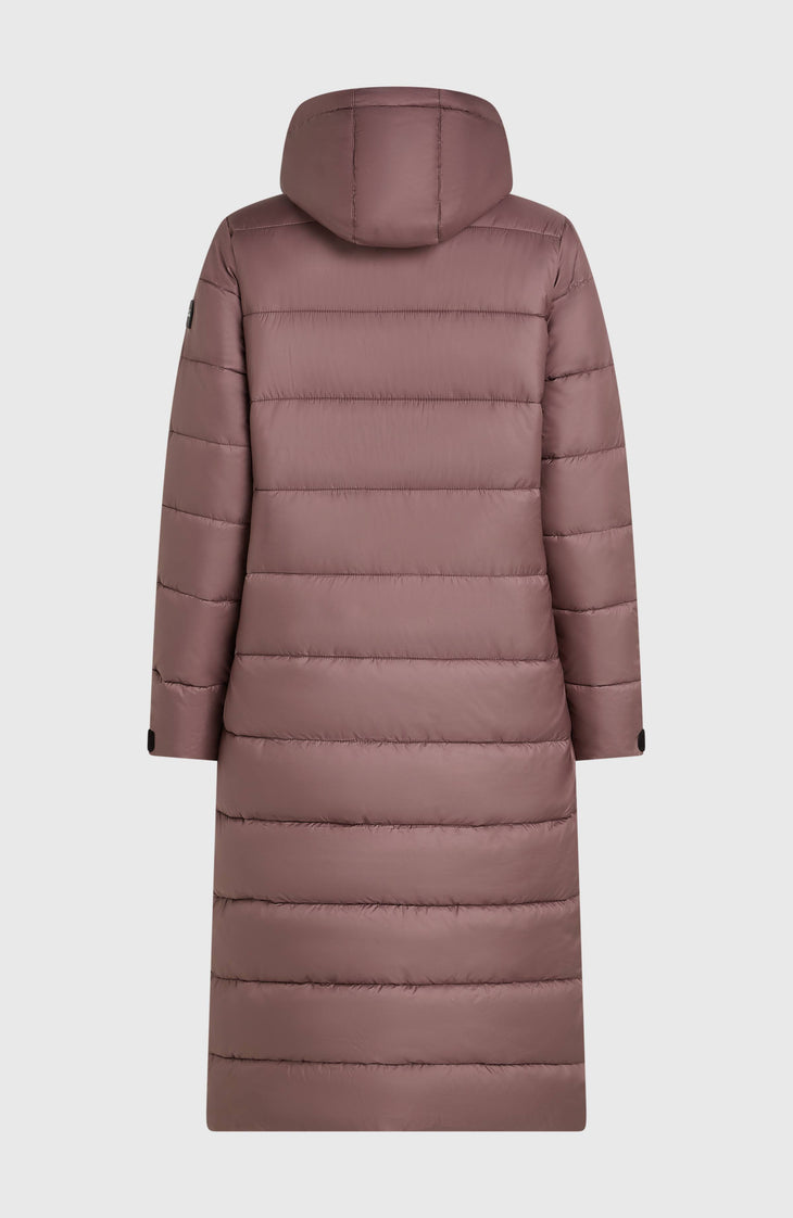 Lange Must-Have Steppjacke | Purple Gray