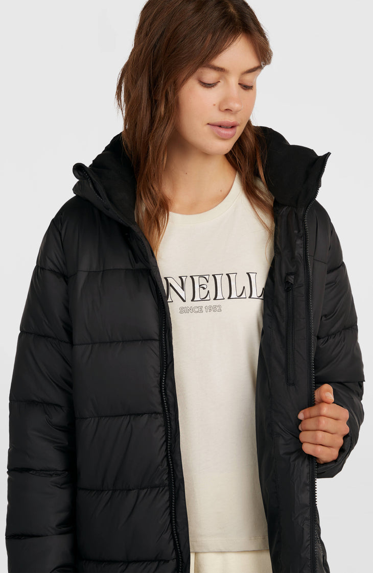 Lange Must-Have Steppjacke | Black Out