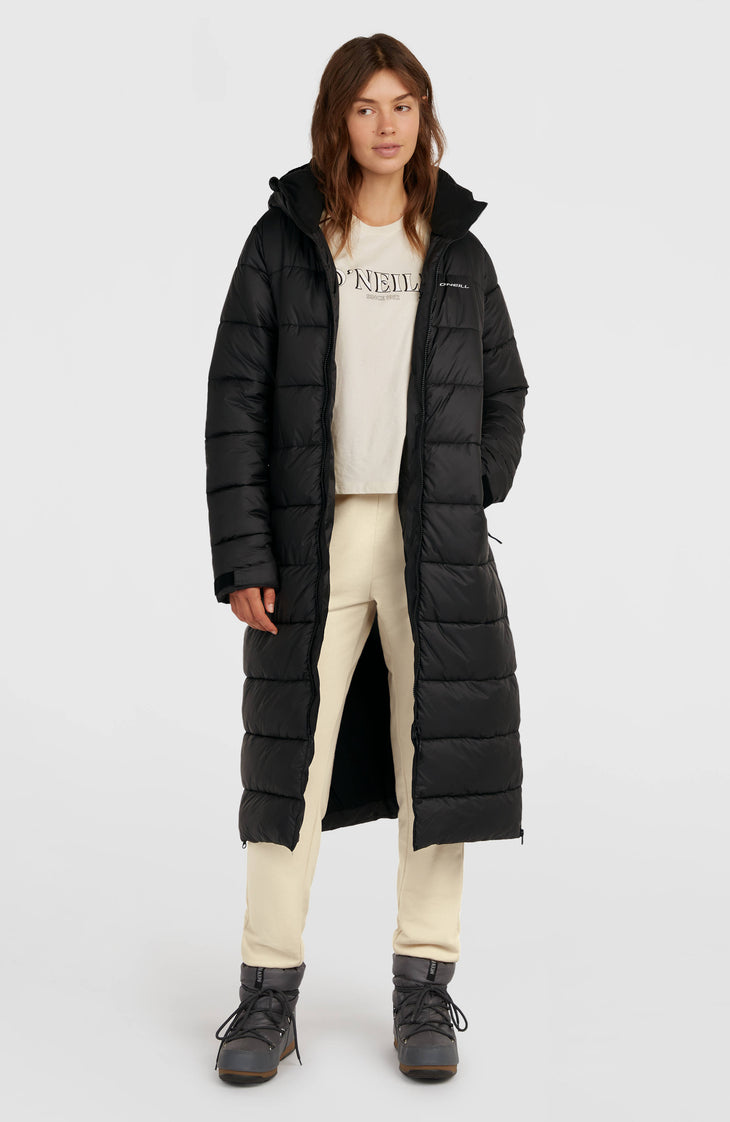 Lange Must-Have Steppjacke | Black Out