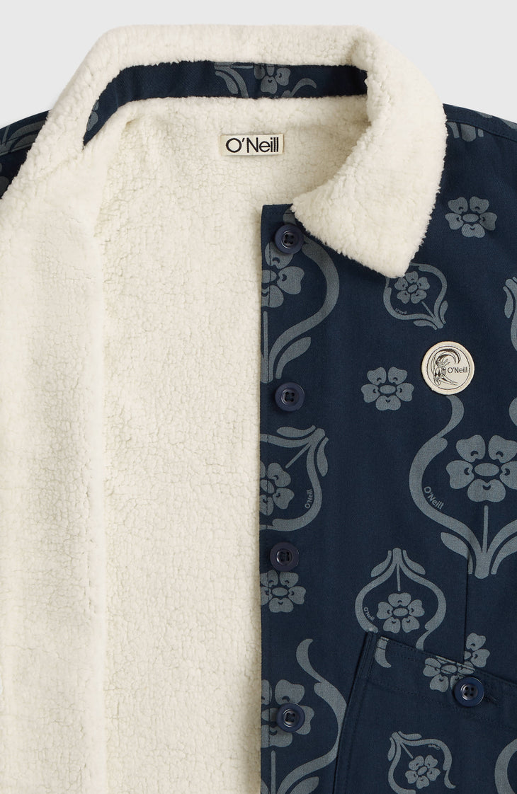 O'Riginals Jacke mit Fleecefutter | Blue Artdeco Floral Jean