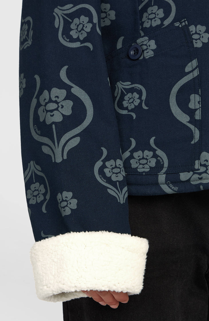 O'Riginals Jacke mit Fleecefutter | Blue Artdeco Floral Jean