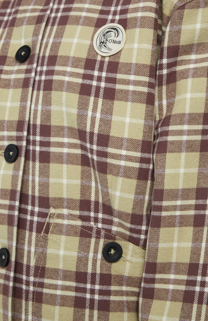 O'Riginals Jacke mit Fleecefutter | Beige Check Flannel