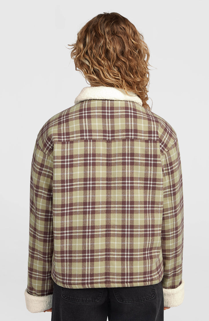 O'Riginals Jacke mit Fleecefutter | Beige Check Flannel