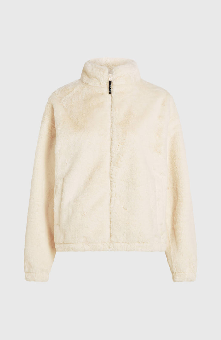 O'Neill Must-Have Faux Fur Jacke mit Reißverschluss | Linen White