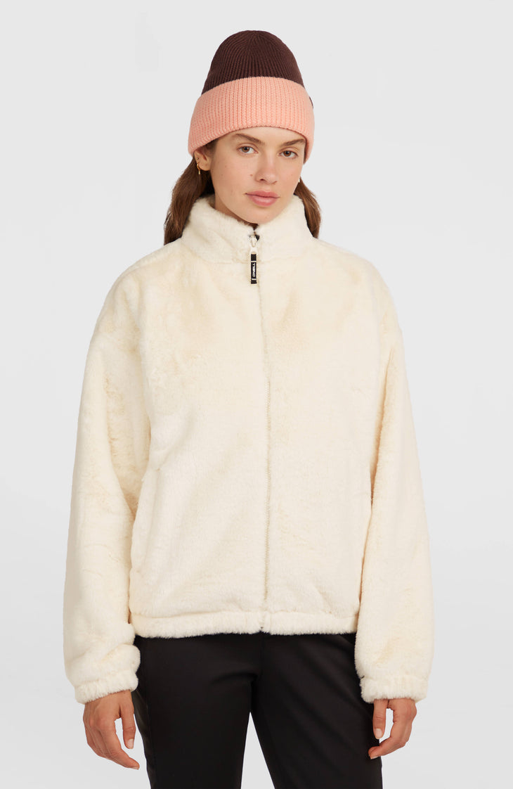 O'Neill Must-Have Faux Fur Jacke mit Reißverschluss | Linen White
