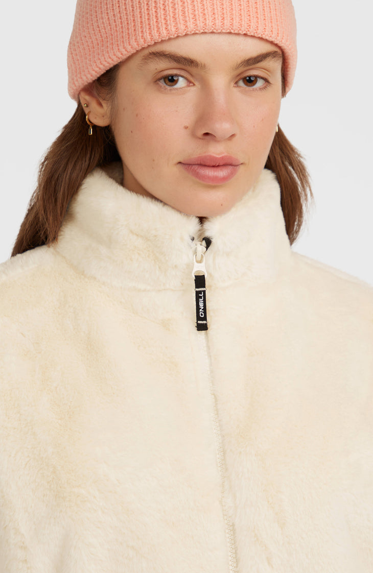 O'Neill Must-Have Faux Fur Jacke mit Reißverschluss | Linen White