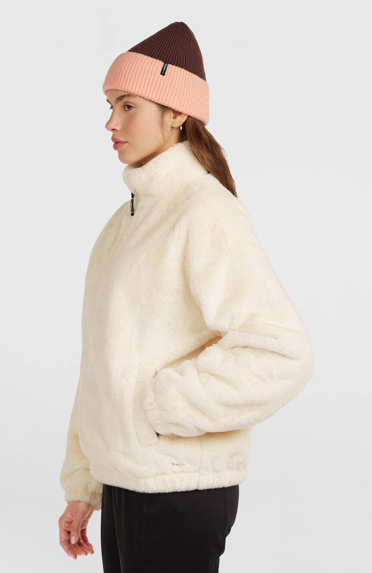 O'Neill Must-Have Faux Fur Jacke mit Reißverschluss | Linen White