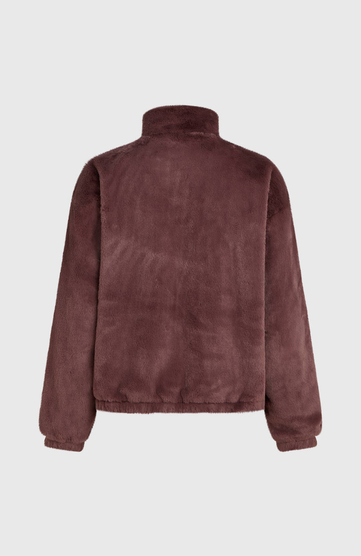 O'Neill Must-Have Faux Fur Jacke mit Reißverschluss | Purple Gray