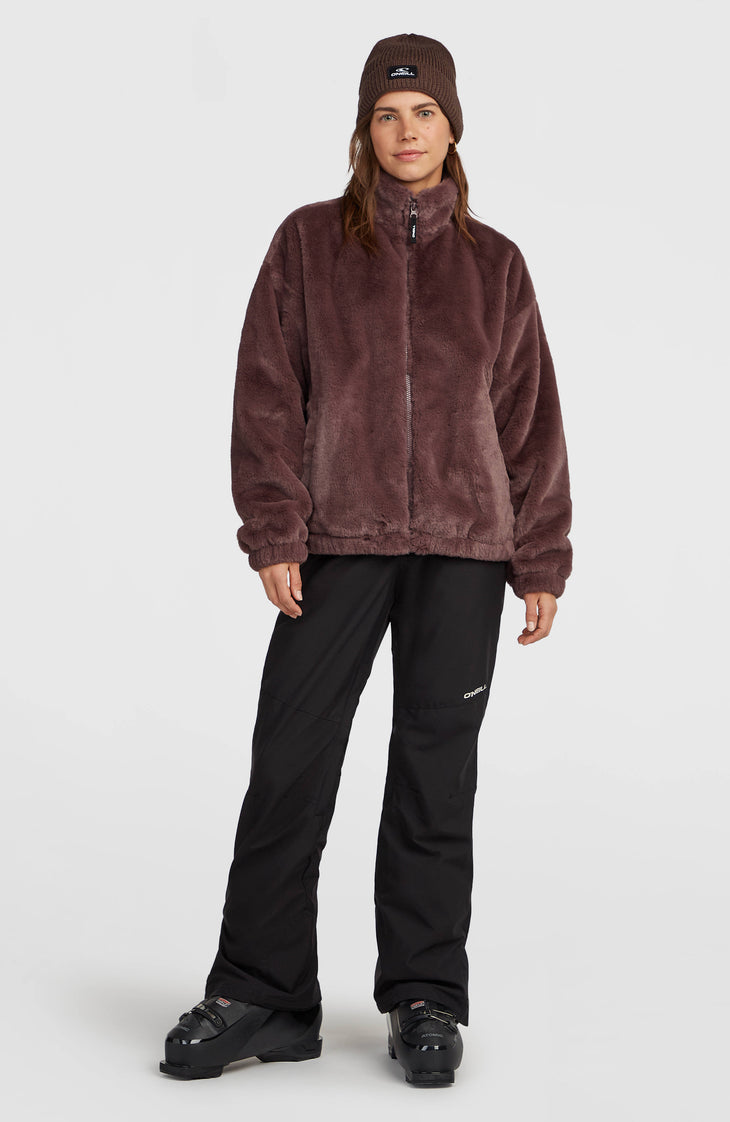 O'Neill Must-Have Faux Fur Jacke mit Reißverschluss | Purple Gray
