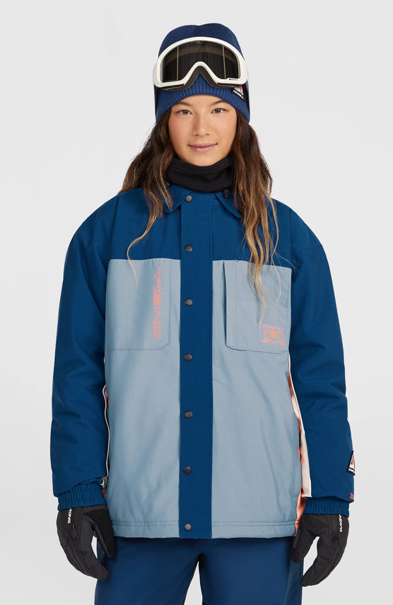 FWC'Play Shacket Ski- und Snowboardjacke | Regal Blue Colour Block