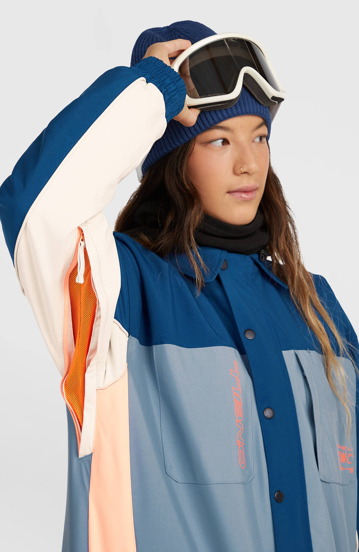 FWC'Play Shacket Ski- und Snowboardjacke | Regal Blue Colour Block