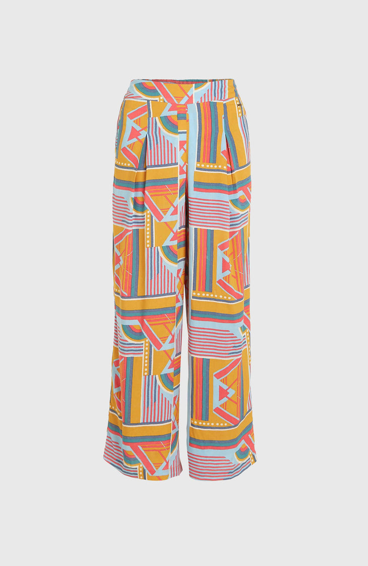Farrah Women of the Wave Woven Hose | Yellow Art Geo