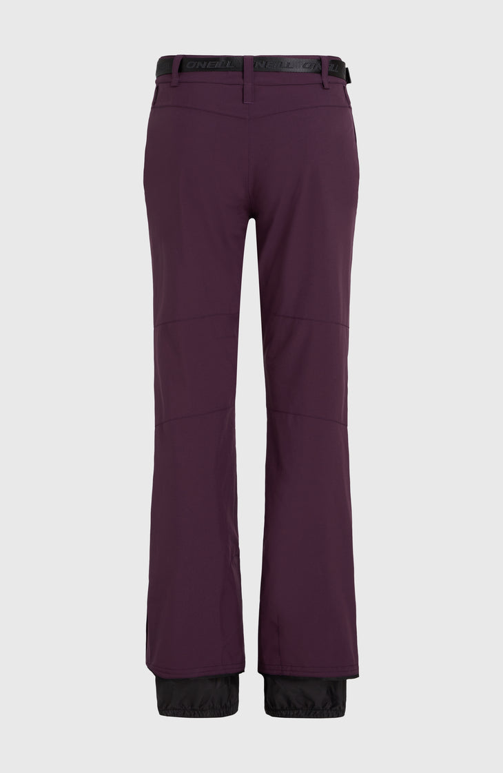 Star Slim Skihose | Aubergine