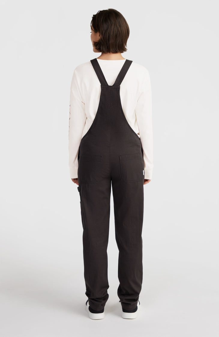 Twill-Latzhose | Black Out