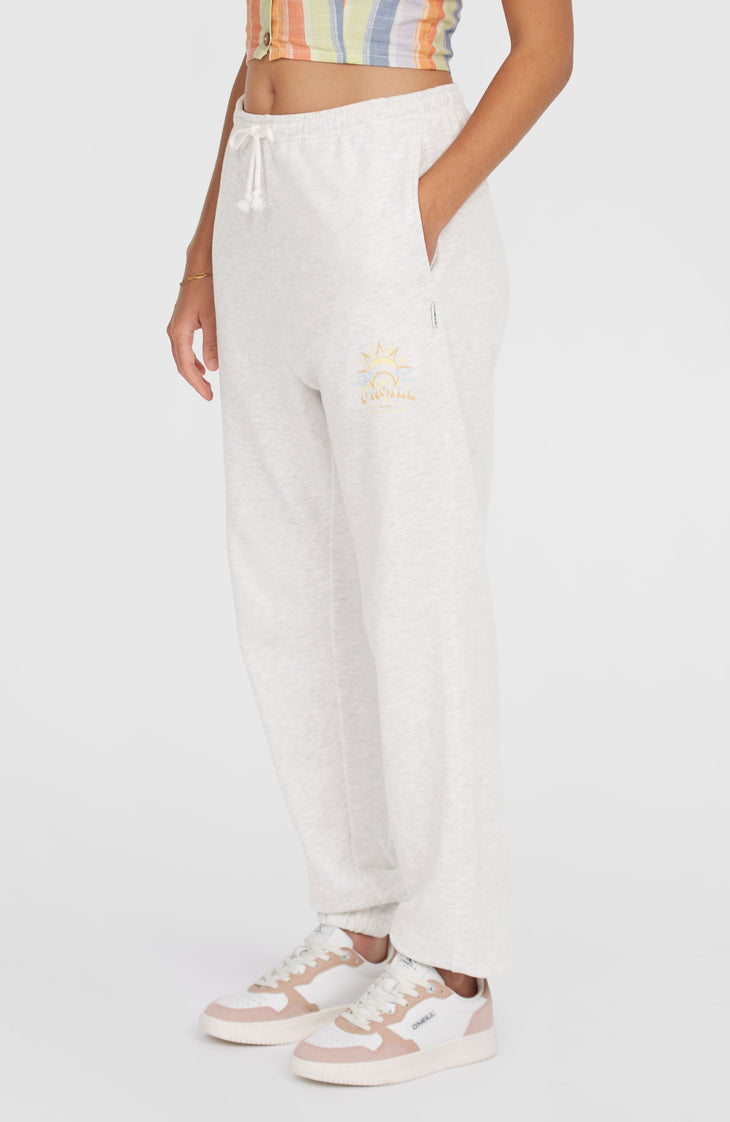 Beach Vintage Jogginghose | White Melange