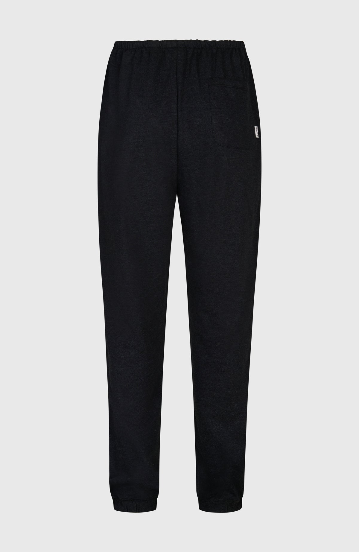 Essentials O'Neill Script Jogginghose für Damen, schwarz, flach liegend von hinten, aufgesetzte Gesäßtasche