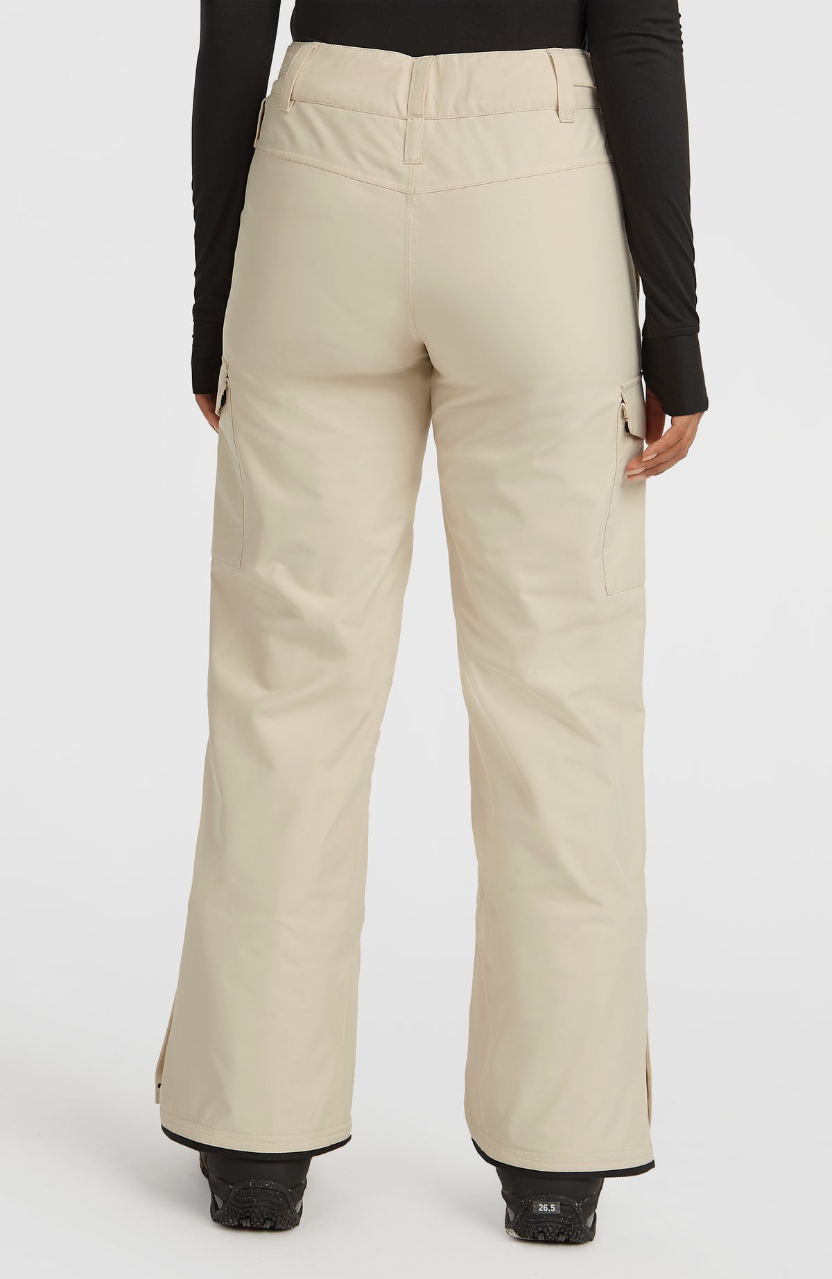FWC'Cruz Cargo-Skihose für Damen, beige, Rückansicht am Model