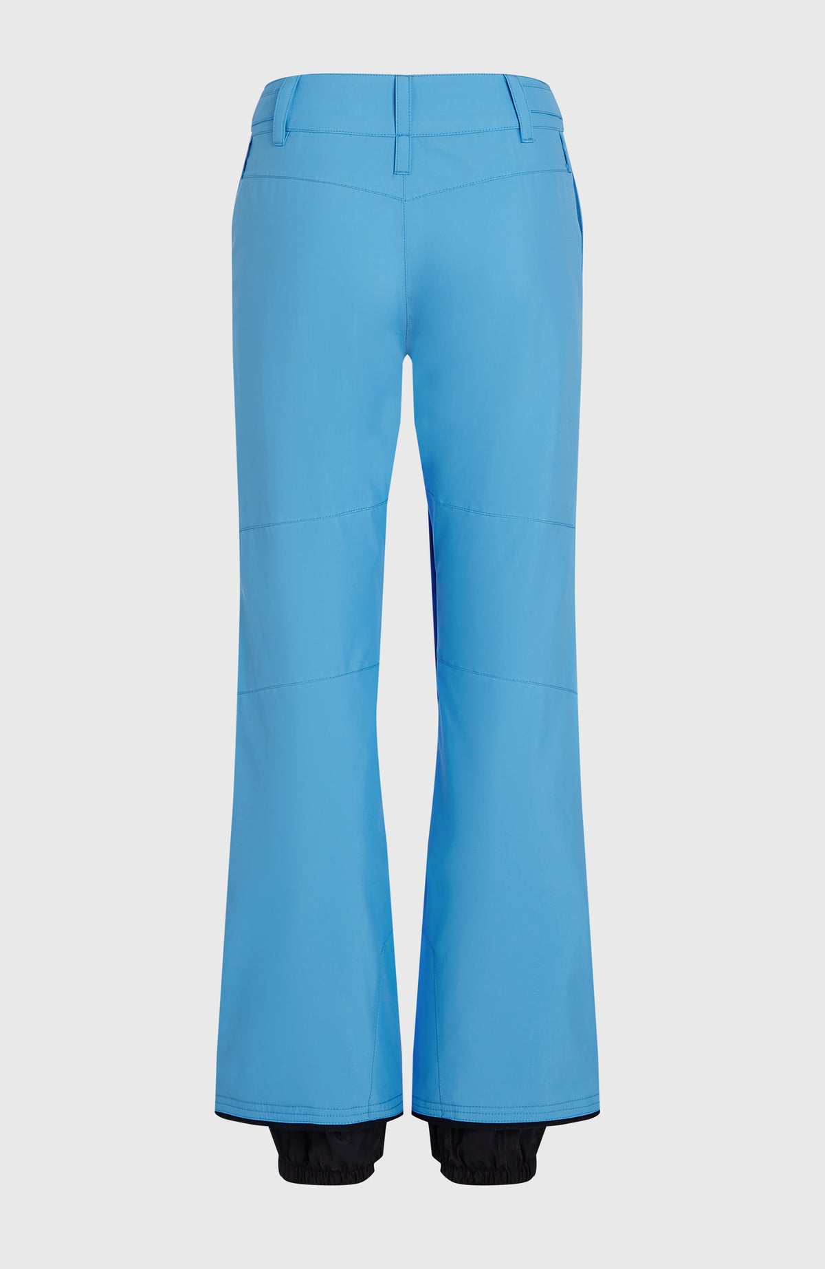FWC'Cruz Slim Skihose für Damen, blau, freigestellt von hinten mit Ziernähten und sichtbarem Schneefang