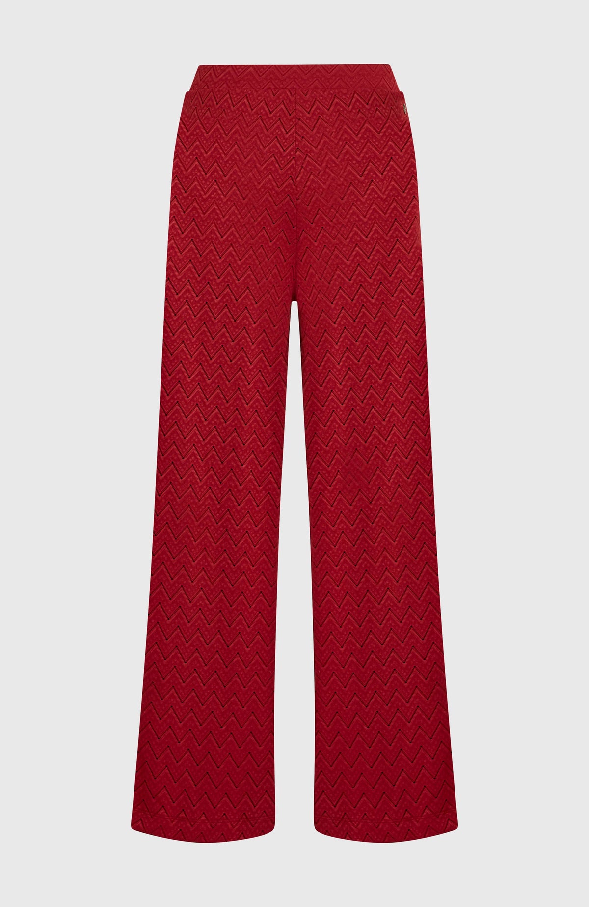 O'Riginals Wide-Leg Hose für Damen, rot, freigestellt von hinten mit elastischem Bund