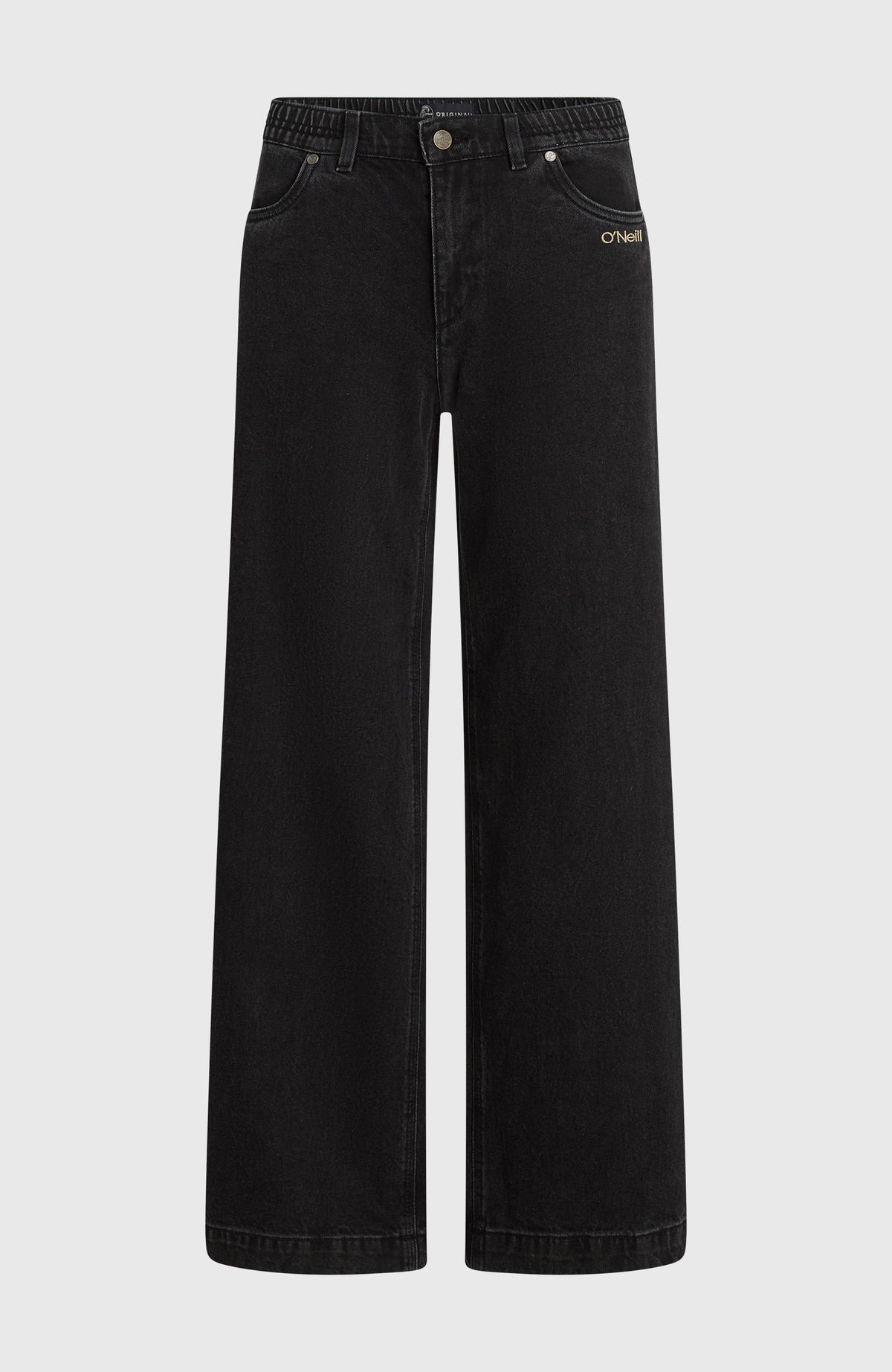 O'Riginals Denim-Hose für Damen, schwarz, flach liegend von vorne