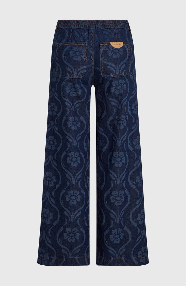 O'Riginals Denim-Hose | Blue Artdeco Floral Jean