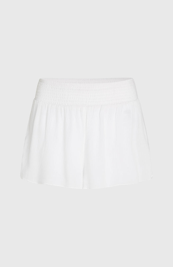 Johnny Smocked Waist Shorts | Snow White