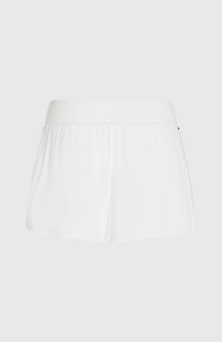 Johnny Smocked Waist Shorts | Snow White