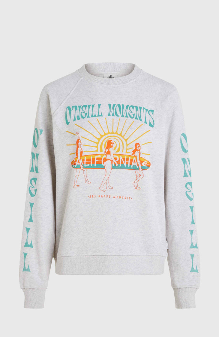 O'Neill Beach Vintage Crew Sweatshirt | White Melange