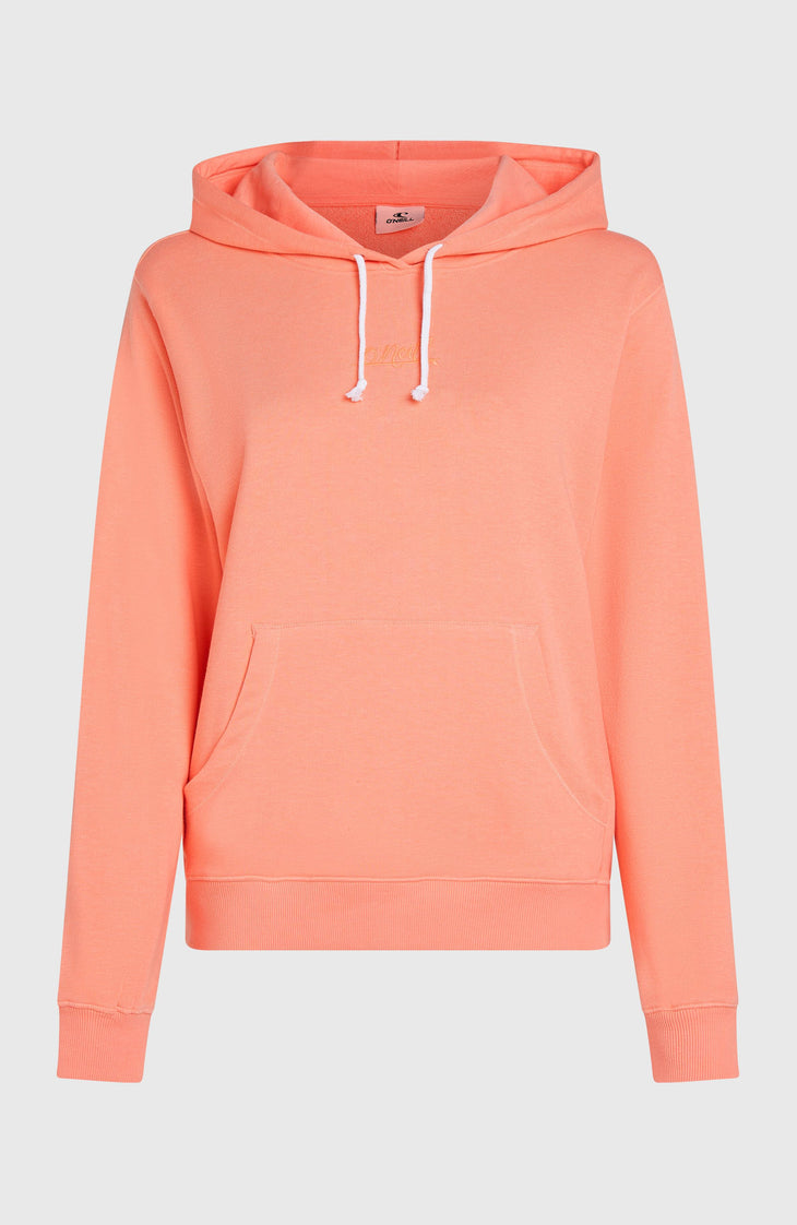 Essentials Script Hoodie | Coral Pink