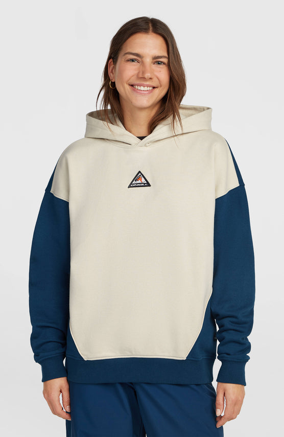 FWC'Play Hoodie | Linen White Colour Block