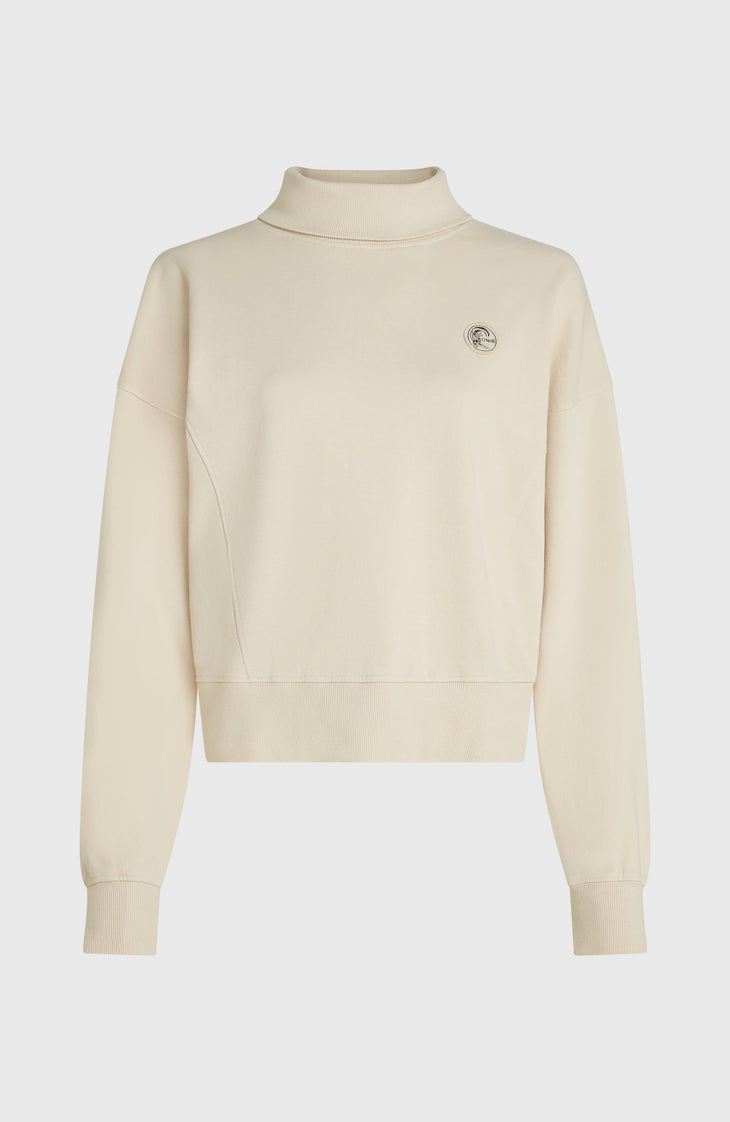 O'Riginals Crew Sweatshirt mit hohem Kragen | Linen White