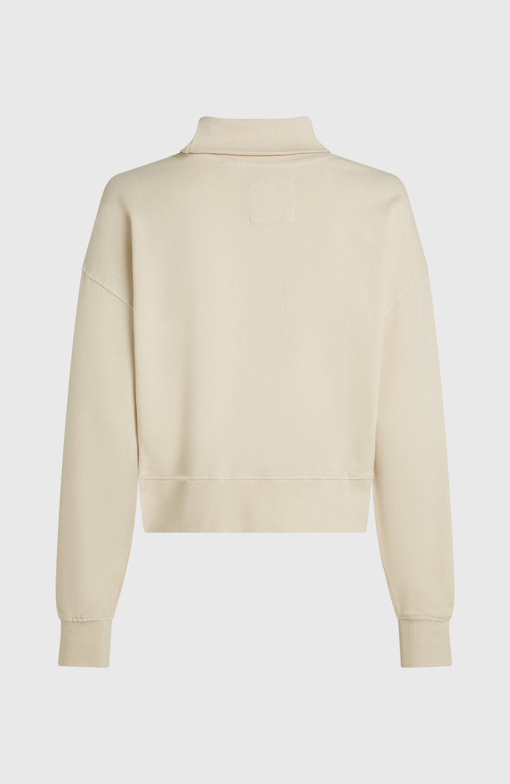 O'Riginals Crew Sweatshirt mit hohem Kragen | Linen White