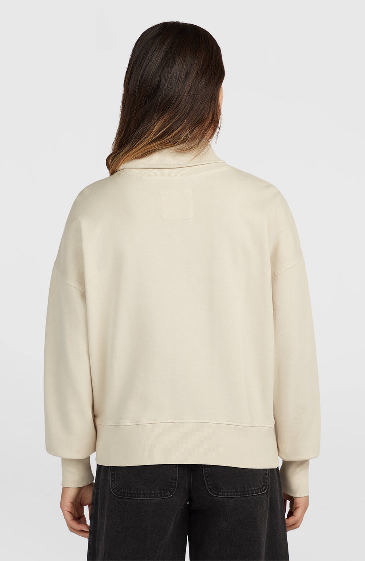O'Riginals Crew Sweatshirt mit hohem Kragen | Linen White