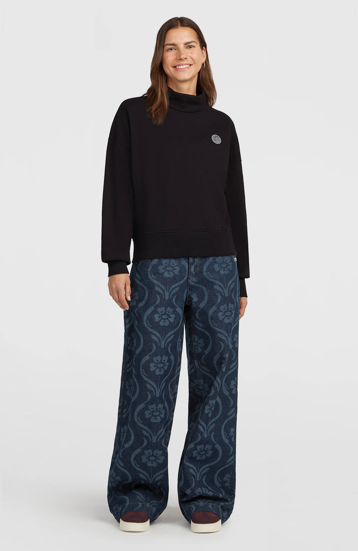 O'Riginals Crew Sweatshirt mit hohem Kragen | Black Out