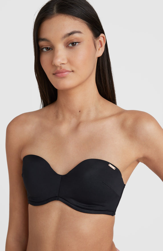 Knot Bandeau Matira Bikini-Set | Yellow Animal Blur Knot Bandeau Matira Bikini-Set | Yellow Animal Blur