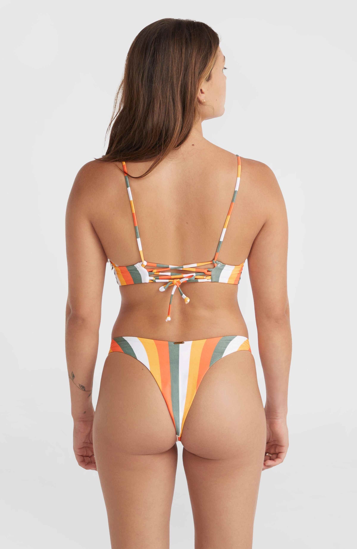 Wave Skye Bikini-Set | Orange Multistripe