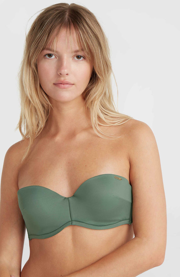 Knot Bandeau Matira Bikini-Set | Yellow Animal Blur Knot Bandeau Matira Bikini-Set | Yellow Animal Blur