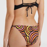 Bondey Bikinihose | Orange Rainbow Stripe