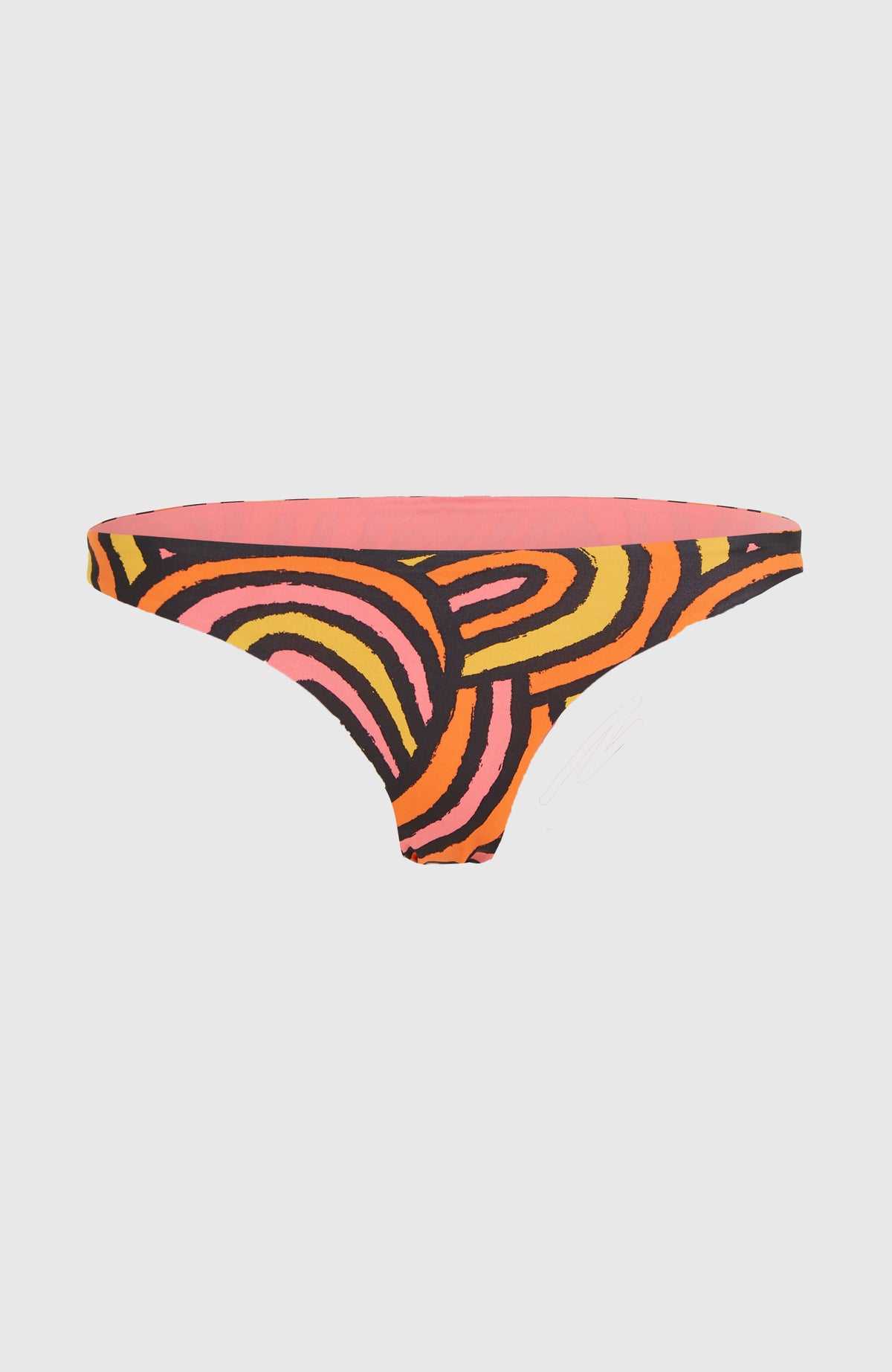 Skye Bikinihose | Orange Rainbow Stripe