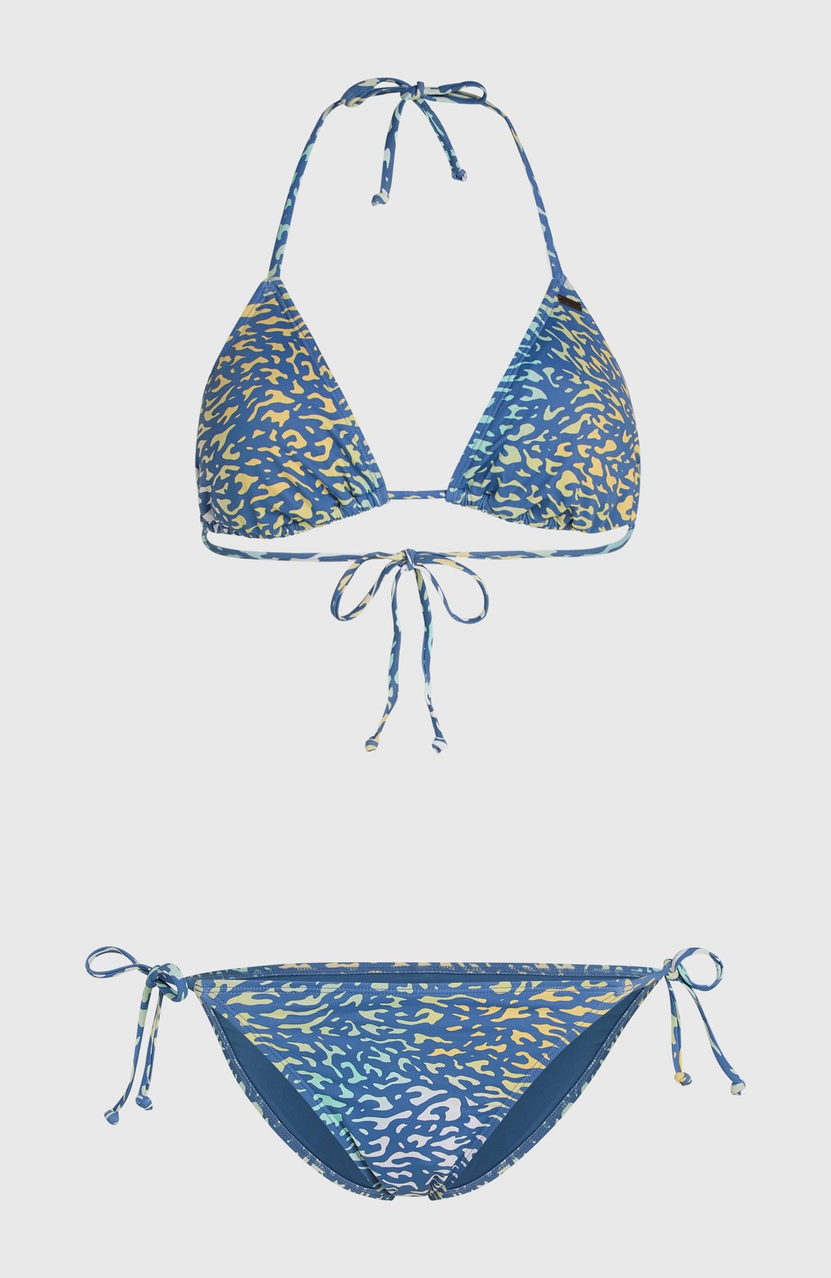 Essentials Capri Bondey Bikini-Set | Yellow Animal Blur