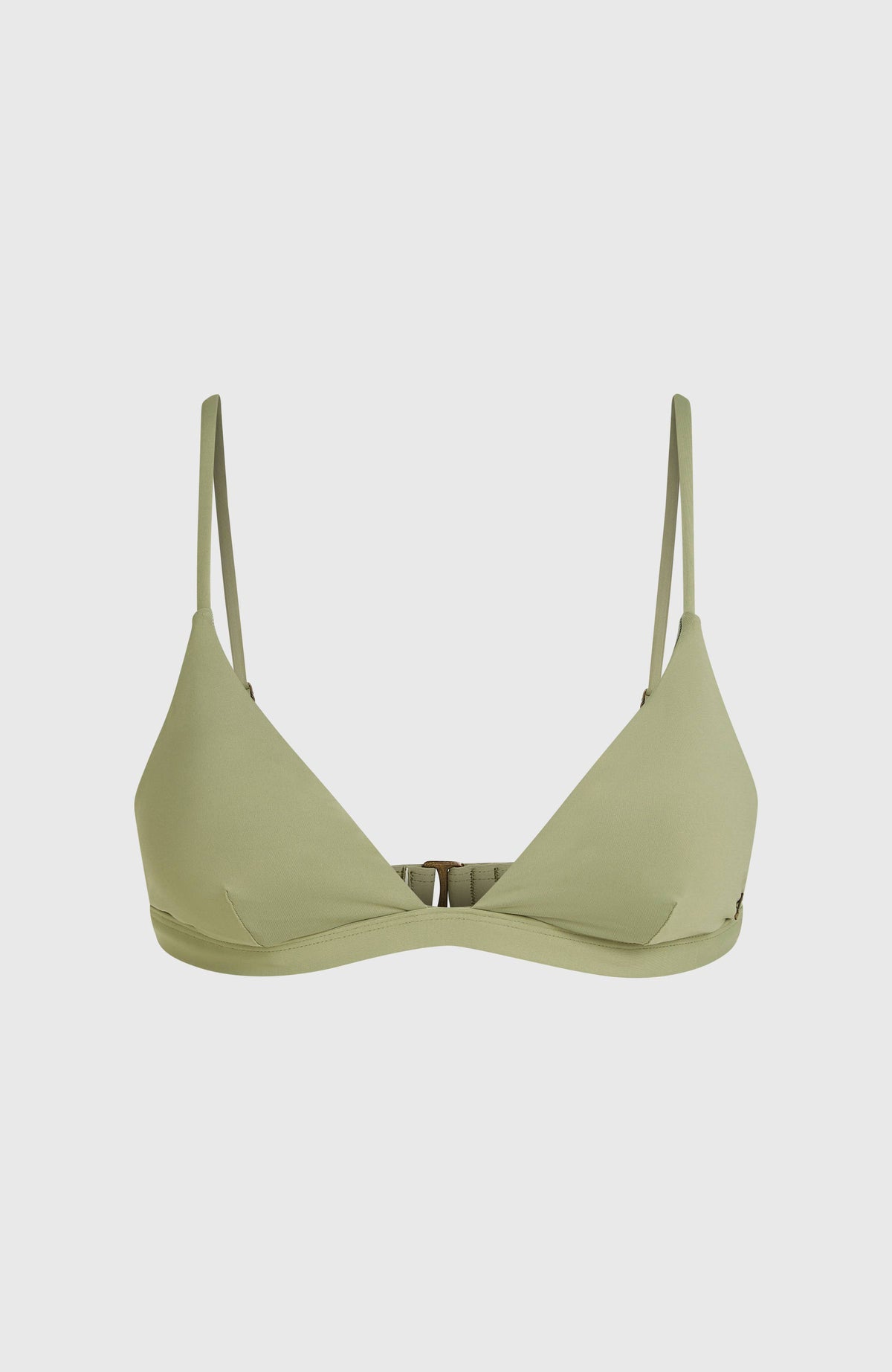 Seaside Tri Bikini-Oberteil für Damen, grün, freigestellt von vorne