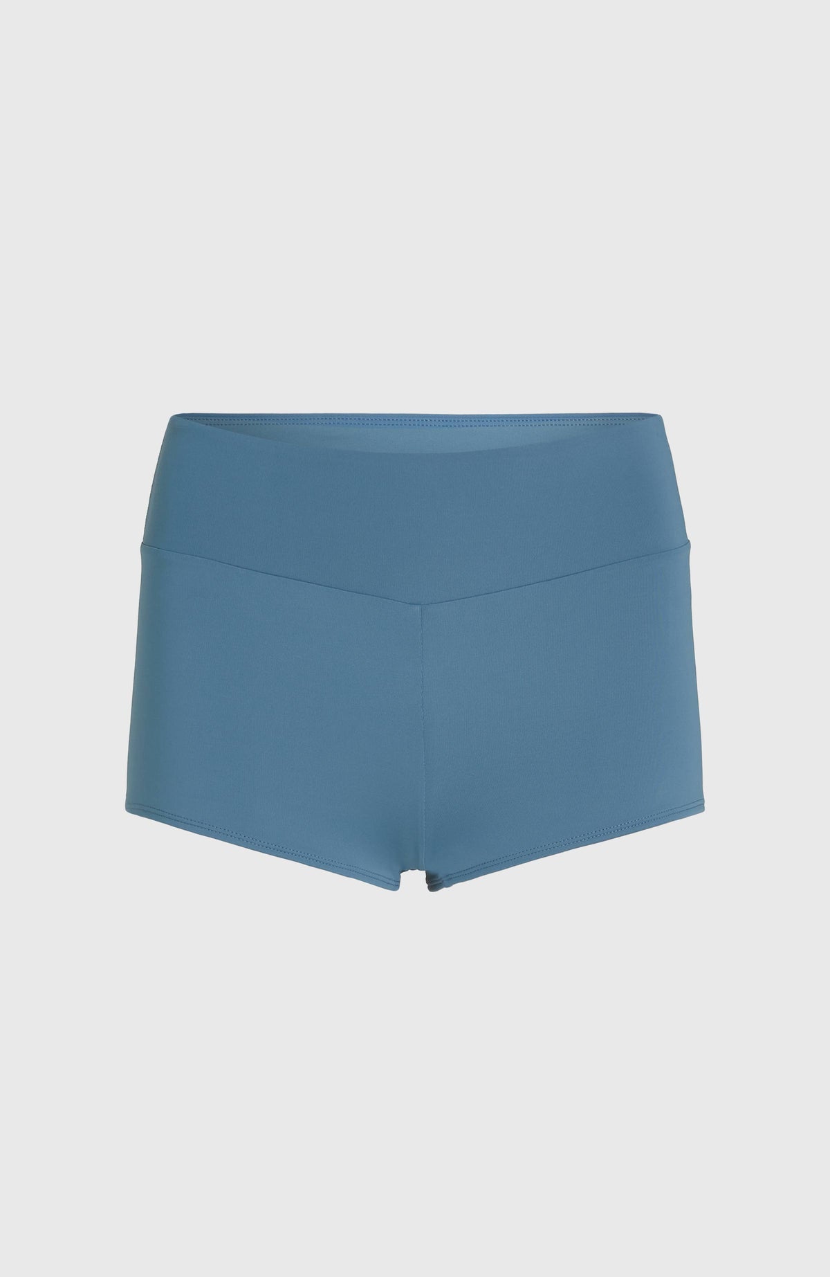 Grenada Bikinihose für Damen, blau, flach liegend von vorne mit Ziernähten am Bund